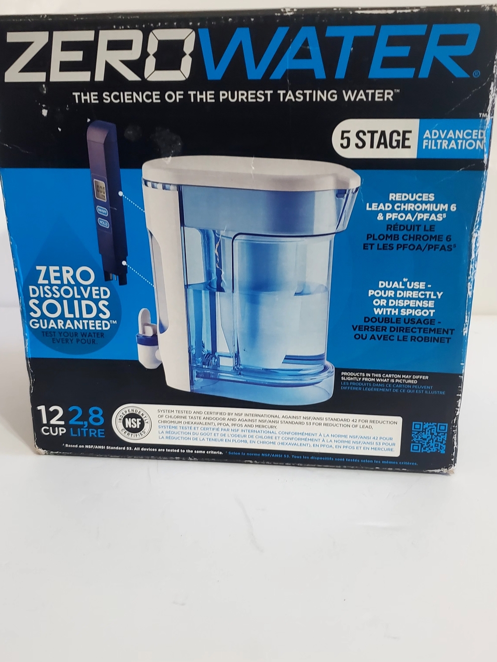5-Stage Water Filter Pitcher – Blue/White
